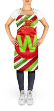 Load image into Gallery viewer, Christmas Oranment Holiday Initial Letter W Apron – Artist-Designed Kitchen, BBQ &amp; Craft Apron CJ1039-WAPRON