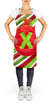 Load image into Gallery viewer, Christmas Oranment Holiday Initial Letter X Apron – Artist-Designed Kitchen, BBQ &amp; Craft Apron CJ1039-XAPRON