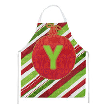 Load image into Gallery viewer, Christmas Oranment Holiday Initial Letter Y Apron – Artist-Designed Kitchen, BBQ &amp; Craft Apron CJ1039-YAPRON