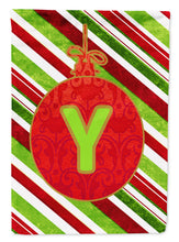 Load image into Gallery viewer, Christmas Oranment Holiday Letter Y Monogram Initial Flag  House Size