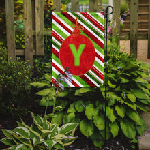 Load image into Gallery viewer, Christmas Oranment Holiday Letter Y Monogram Initial Garden Flag - Outdoor Decorative Yard Flag CJ1039