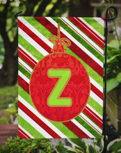 Load image into Gallery viewer, Christmas Oranment Holiday Letter Z Monogram Initial Garden Flag - Outdoor Decorative Yard Flag CJ1039