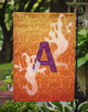 Load image into Gallery viewer, Halloween Ghost Letter A Monogram Initial Garden Flag - Outdoor Decorative Yard Flag CJ1040