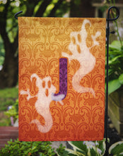 Load image into Gallery viewer, Halloween Ghost Letter J Monogram Initial Garden Flag - Outdoor Decorative Yard Flag CJ1040
