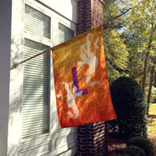 Load image into Gallery viewer, Halloween Ghost Letter L Monogram Initial Flag Canvas House Size