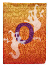 Load image into Gallery viewer, Halloween Ghost Letter O Monogram Initial Flag Canvas House Size