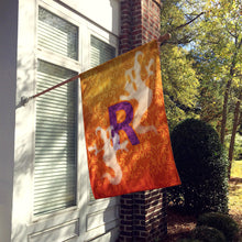 Load image into Gallery viewer, Halloween Ghost Letter R Monogram Initial Flag Canvas House Size