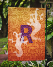 Load image into Gallery viewer, Halloween Ghost Letter R Monogram Initial Garden Flag - Outdoor Decorative Yard Flag CJ1040