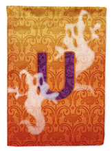 Load image into Gallery viewer, Halloween Ghost Letter U Monogram Initial Flag Canvas House Size