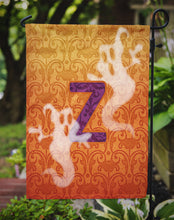 Load image into Gallery viewer, Halloween Ghost Letter Z Monogram Initial Garden Flag - Outdoor Decorative Yard Flag CJ1040