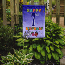 Load image into Gallery viewer, Happy 7th Birthday Garden Flag - Outdoor Decorative Yard Flag