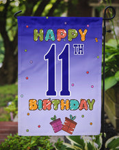Load image into Gallery viewer, Happy 11th Birthday Garden Flag - Outdoor Decorative Yard Flag