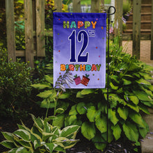 Load image into Gallery viewer, Happy 12th Birthday Garden Flag - Outdoor Decorative Yard Flag
