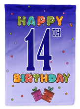 Load image into Gallery viewer, Happy 14th Birthday Garden Flag - Outdoor Decorative Yard Flag CJ1105GF