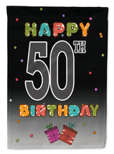 Load image into Gallery viewer, Happy 50th Birthday Garden Flag - Outdoor Decorative Yard Flag CJ1124GF