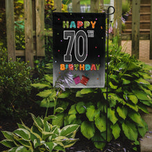 Load image into Gallery viewer, Happy 70th Birthday Garden Flag - Outdoor Decorative Yard Flag CJ1126GF