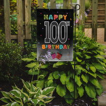 Load image into Gallery viewer, Happy 100th Birthday Garden Flag - Outdoor Decorative Yard Flag CJ1129GF