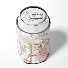 Load image into Gallery viewer, Letter E Love in Paris Pink Can or Bottle Hugger CJ2002-ECC
