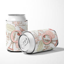 Load image into Gallery viewer, Letter O Love in Paris Pink Can or Bottle Hugger CJ2002-OCC