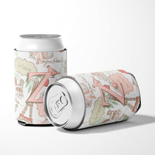 Load image into Gallery viewer, Letter Z Love in Paris Pink Can or Bottle Hugger CJ2002-ZCC