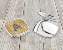 Load image into Gallery viewer, Letter A Musical Instrument Alphabet Compact Mirror – Stylish Purse Mirror with Artistic Covers CJ2004-ASCM