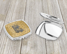 Load image into Gallery viewer, Letter B Musical Instrument Alphabet Compact Mirror – Stylish Purse Mirror with Artistic Covers CJ2004-BSCM