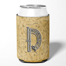 Load image into Gallery viewer, Letter D Musical Instrument Alphabet Can or Bottle Hugger CJ2004-DCC