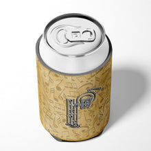 Load image into Gallery viewer, Letter P Musical Instrument Alphabet Can or Bottle Hugger CJ2004-PCC