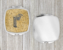 Load image into Gallery viewer, Letter P Musical Instrument Alphabet Compact Mirror – Stylish Purse Mirror with Artistic Covers CJ2004-PSCM