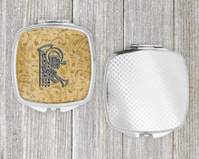 Load image into Gallery viewer, Letter R Musical Instrument Alphabet Compact Mirror – Stylish Purse Mirror with Artistic Covers CJ2004-RSCM