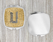 Load image into Gallery viewer, Letter U Musical Instrument Alphabet Compact Mirror – Stylish Purse Mirror with Artistic Covers CJ2004-USCM