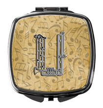 Load image into Gallery viewer, Letter U Musical Instrument Alphabet Compact Mirror – Stylish Purse Mirror with Artistic Covers CJ2004-USCM