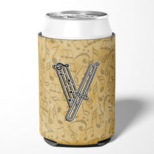 Load image into Gallery viewer, Letter V Musical Instrument Alphabet Can or Bottle Hugger CJ2004-VCC