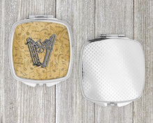 Load image into Gallery viewer, Letter W Musical Instrument Alphabet Compact Mirror – Stylish Purse Mirror with Artistic Covers CJ2004-WSCM