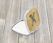 Load image into Gallery viewer, Letter X Musical Instrument Alphabet Compact Mirror – Stylish Purse Mirror with Artistic Covers CJ2004-XSCM