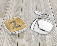 Load image into Gallery viewer, Letter Z Musical Instrument Alphabet Compact Mirror – Stylish Purse Mirror with Artistic Covers CJ2004-ZSCM