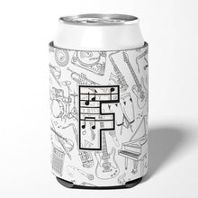 Load image into Gallery viewer, Letter F Musical Note Letters Can or Bottle Hugger CJ2007-FCC