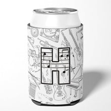 Load image into Gallery viewer, Letter H Musical Note Letters Can or Bottle Hugger CJ2007-HCC