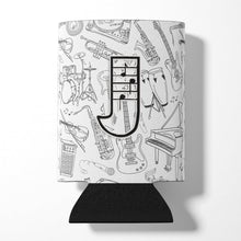 Load image into Gallery viewer, Letter J Musical Note Letters Can or Bottle Hugger CJ2007-JCC