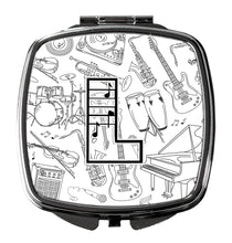 Load image into Gallery viewer, Letter L Musical Note Letters Compact Mirror – Stylish Purse Mirror with Artistic Covers CJ2007-LSCM