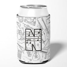 Load image into Gallery viewer, Letter N Musical Note Letters Can or Bottle Hugger CJ2007-NCC
