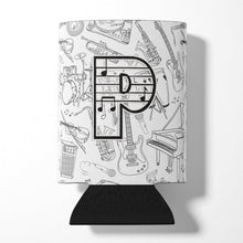 Load image into Gallery viewer, Letter P Musical Note Letters Can or Bottle Hugger CJ2007-PCC