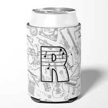 Load image into Gallery viewer, Letter R Musical Note Letters Can or Bottle Hugger CJ2007-RCC
