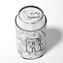 Load image into Gallery viewer, Letter R Musical Note Letters Can or Bottle Hugger CJ2007-RCC