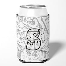 Load image into Gallery viewer, Letter S Musical Note Letters Can or Bottle Hugger CJ2007-SCC