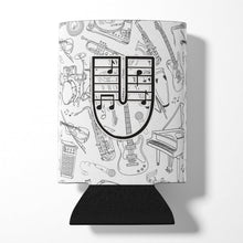 Load image into Gallery viewer, Letter U Musical Note Letters Can or Bottle Hugger CJ2007-UCC