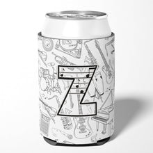 Load image into Gallery viewer, Letter Z Musical Note Letters Can or Bottle Hugger CJ2007-ZCC