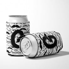 Load image into Gallery viewer, Letter G Moustache Initial Can or Bottle Hugger CJ2009-GCC