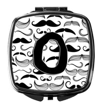Load image into Gallery viewer, Letter O Moustache Initial Compact Mirror – Stylish Purse Mirror with Artistic Covers CJ2009-OSCM