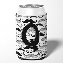 Load image into Gallery viewer, Letter Q Moustache Initial Can or Bottle Hugger CJ2009-QCC
